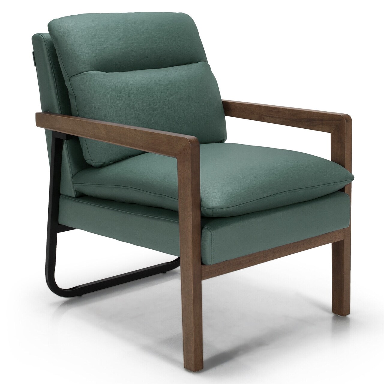 Single Sofa Chair with Extra-Thick Padded Backrest and Seat